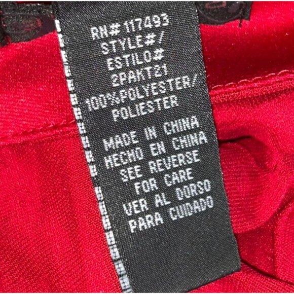 Rampage Womens Sleeveless Pleated Babydoll Top Red Sequin Medium Y2K Holiday - Picture 9 of 9